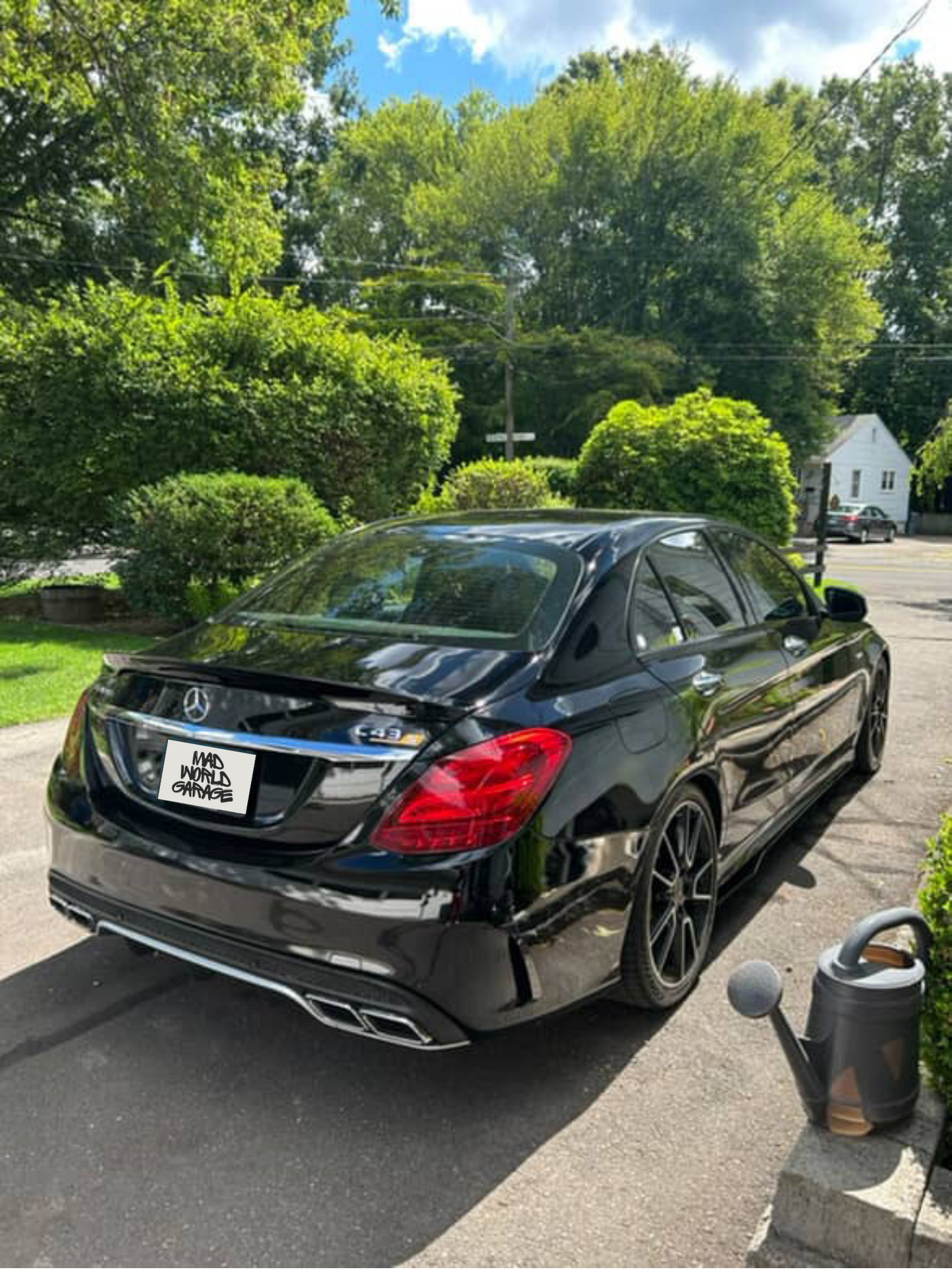 Mercedes-Benz C-Class W205 Tail Light Pre-LCI RED OUT Vinyl Overlay Tint Kit 2015 - 2018