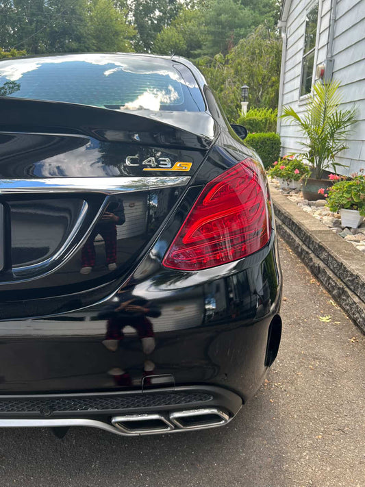 Mercedes-Benz C-Class W205 Tail Light Pre-LCI RED OUT Vinyl Overlay Tint Kit 2015 - 2018